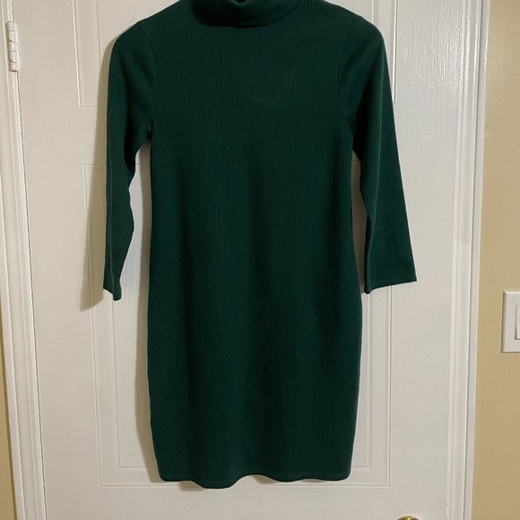 Urban Outfitters Ribbed Green Sweater Dress - Picture 2 of 5